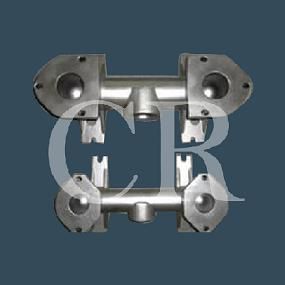 Hybrid valve casting, stainless steel valve, lostwax investment casting and machining